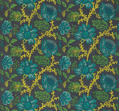 product image of Coromandel Fabric in Teal, Green, and Lime by Nina Campbell for Osborne & Little 58