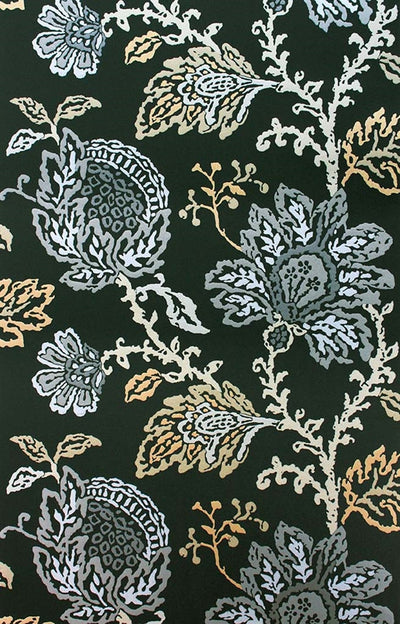 product image for Coromandel Wallpaper in Black, Gold, and Silver by Nina Campbell for Osborne & Little 61