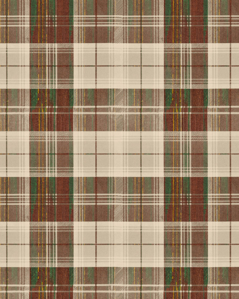media image for sample countryside plaid wallpaper in leather from the complementary collection by mind the gap 1 242