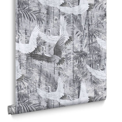 product image for Crane Wallpaper in Grey from the Exclusives Collection by Graham & Brown 63