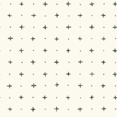 product image of Cross Stitch Wallpaper in Black and Ivory from the Magnolia Home Collection by Joanna Gaines 523