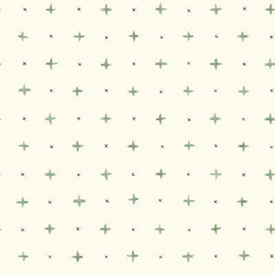 product image for Cross Stitch Wallpaper in Green from the Magnolia Home Vol. 3 Collection by Joanna Gaines 5