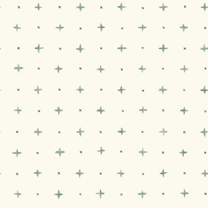 media image for Cross Stitch Wallpaper in Green from the Magnolia Home Vol. 3 Collection by Joanna Gaines 280