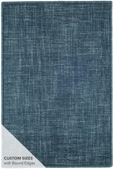 product image for crosshatch denim micro hooked wool rug by annie selke da1005 258 2 55