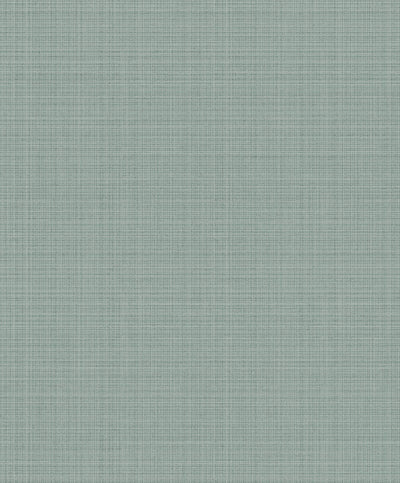 product image of sample crosshatch linen wallpaper in metallic sea green from the essential textures collection by seabrook wallcoverings 1 565