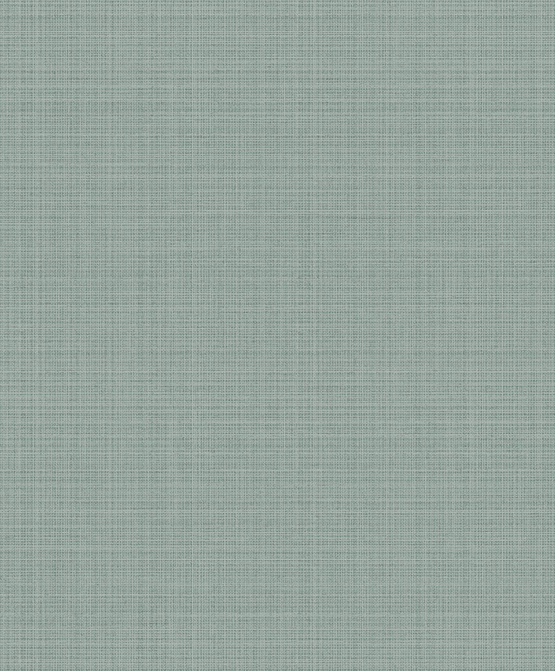 media image for sample crosshatch linen wallpaper in metallic sea green from the essential textures collection by seabrook wallcoverings 1 263