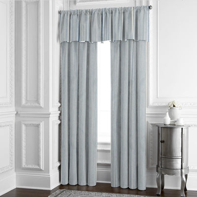 product image for Cruz Ticking Stripes Indigo/Ivory Drapery 5 29