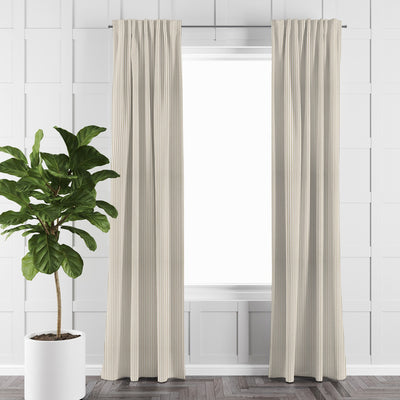 product image for Cruz Ticking Stripes Taupe/Ivory Drapery 4 99