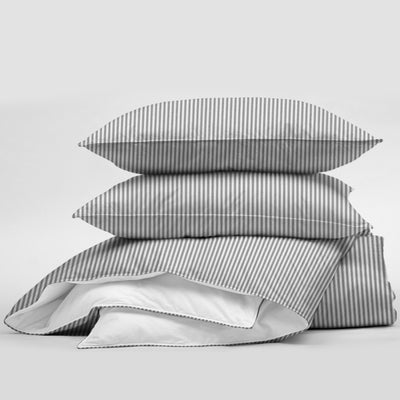 product image for Cruz Ticking Stripes White/Black Bedding 3 34