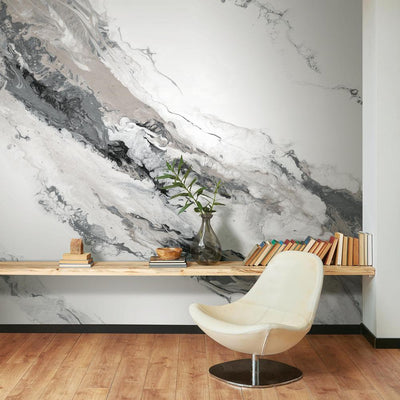 product image for Crystal Geode Peel & Stick Wall Mural in Grey Neutrals by RoomMates for York Wallcoverings 1