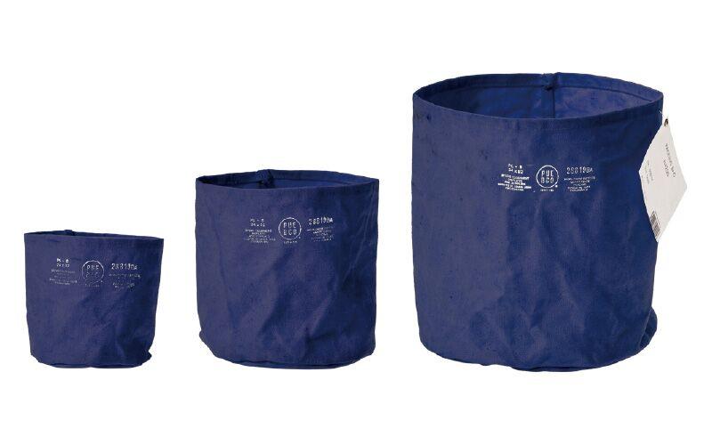 media image for canvas pot cover large navy blue design by puebco 7 267