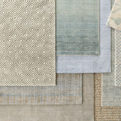 product image for cut stripe ocean hand knotted viscose wool rug by annie selke rda244 258 3 35