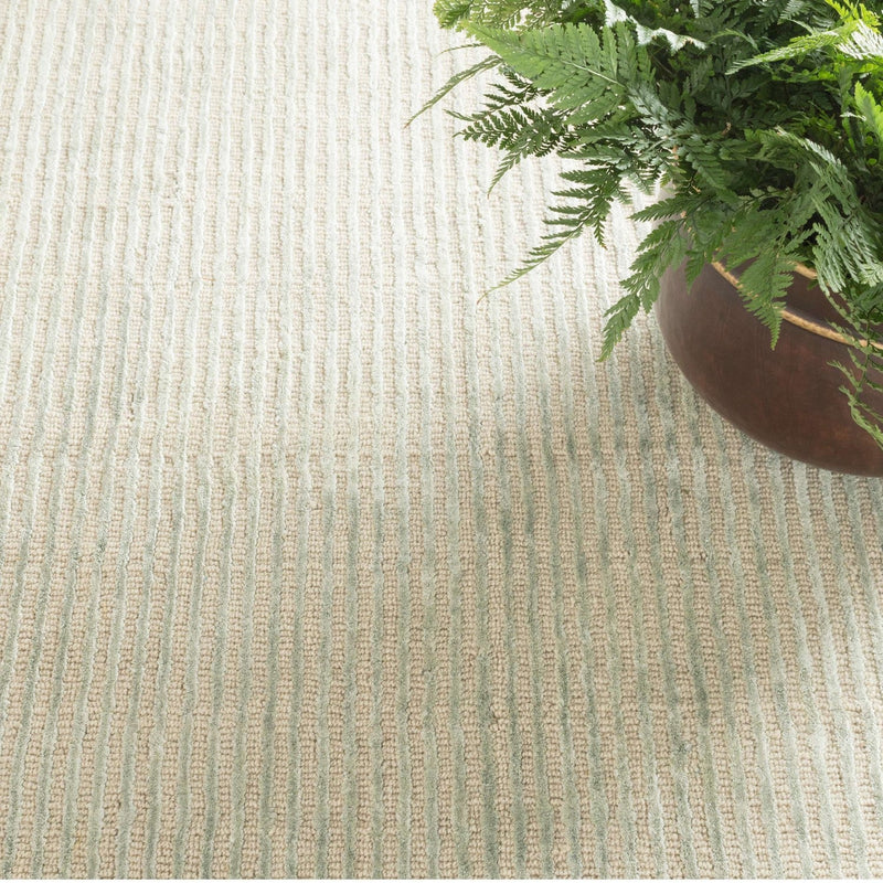 media image for cut stripe ocean hand knotted viscose wool rug by annie selke rda244 258 4 222