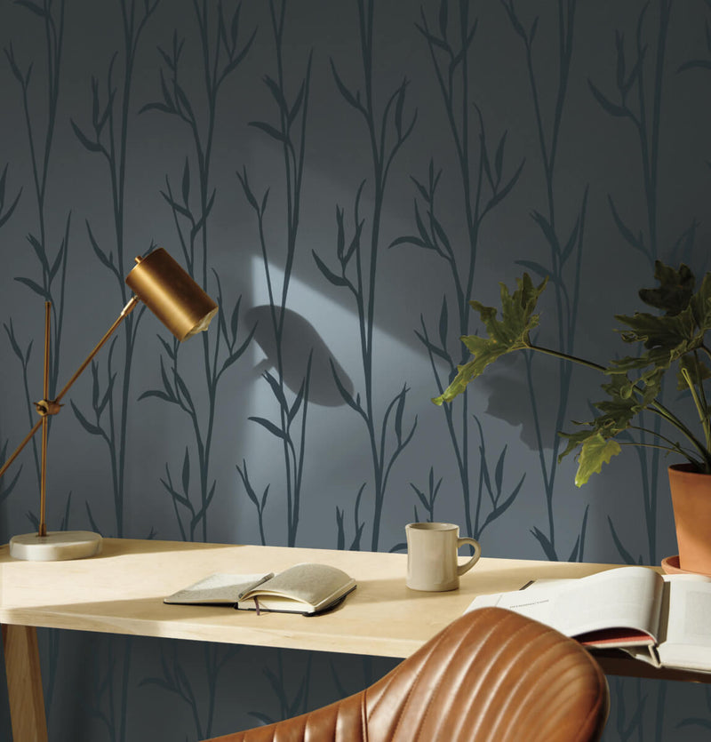 media image for Matcha Wallpaper in Blue from the Artisan Digest Collection by York Wallcoverings 295