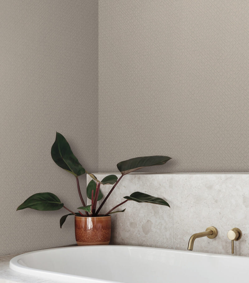 media image for Bede Wallpaper in Tan from the Artisan Digest Collection by York Wallcoverings 230