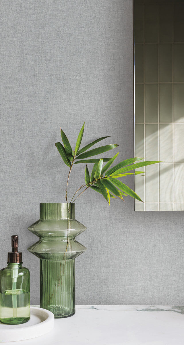 media image for Gypsy Weave Wallpaper in Gray from the Artisan Digest Collection by York Wallcoverings 268