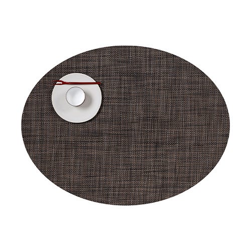 media image for mini basketweave oval placemat by chilewich 100130 002 8 255