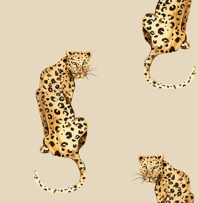 product image of Leopard King Pale Oak Peel-and-Stick Wallpaper from the Daisy Bennett Collection by NextWall 540