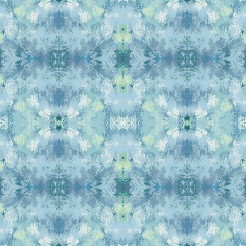 media image for Kaleidoscope Wallpaper in Blue 295