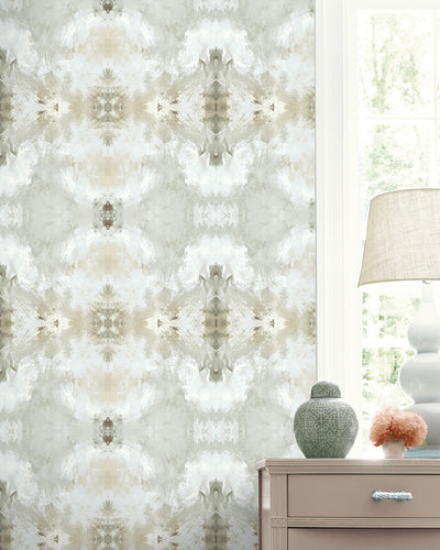 product image for Kaleidoscope Wallpaper in Grey 25