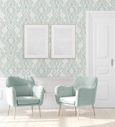 product image for Moirella Wallpaper in Seaglass 95