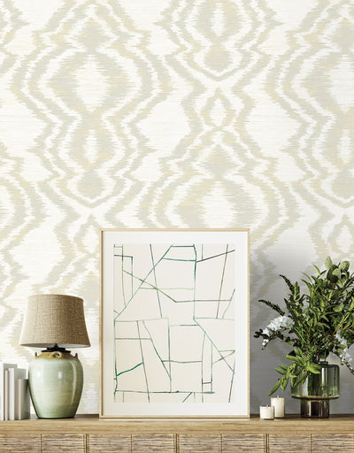 product image for Moirella Wallpaper in Taupe 49