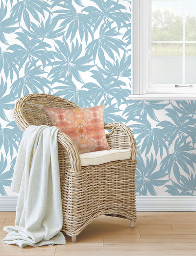 product image for Palma Wallpaper in Light Blue 71