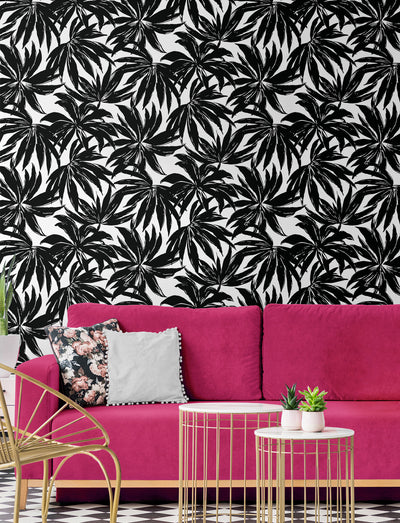 product image for Palma Wallpaper in Black 76