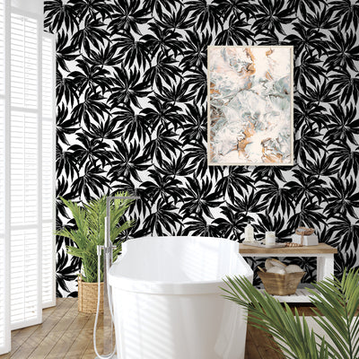 product image for Palma Wallpaper in Black 89