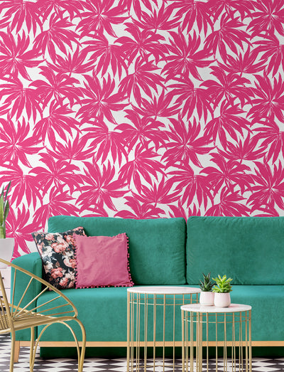 product image for Palma Wallpaper in Hot Pink 94