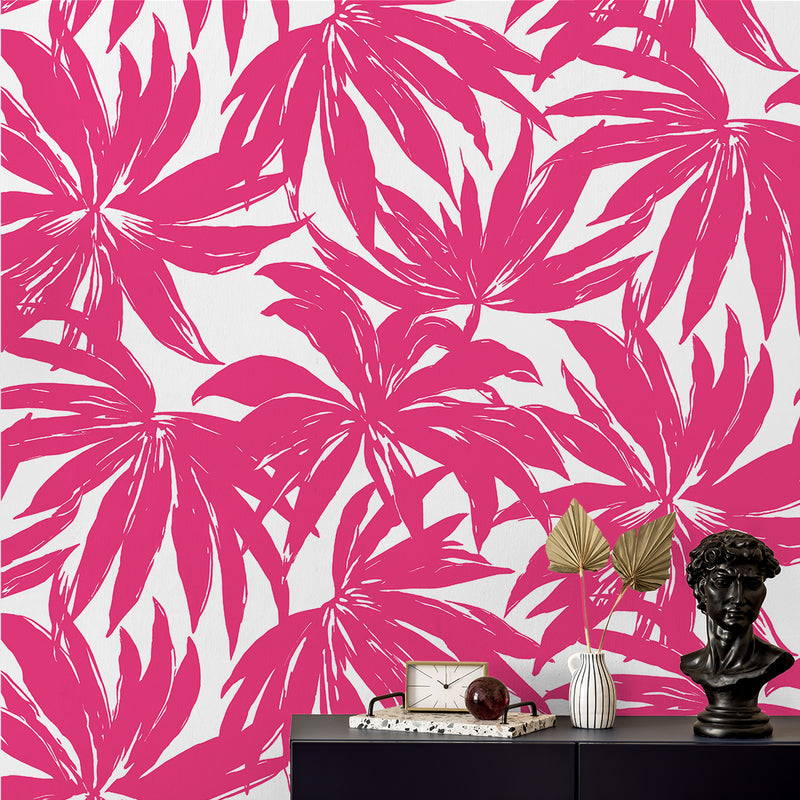 media image for Palma Wallpaper in Hot Pink 250