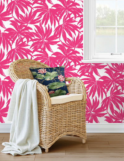 product image for Palma Wallpaper in Hot Pink 96
