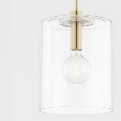 product image for neko 1 light large pendant by mitzi h108701l agb 5 31