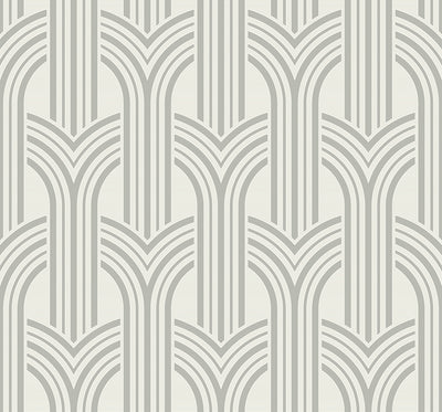 product image of Broadway Arches Chrome Wallpaper from Deco 2 by Collins & Company 556