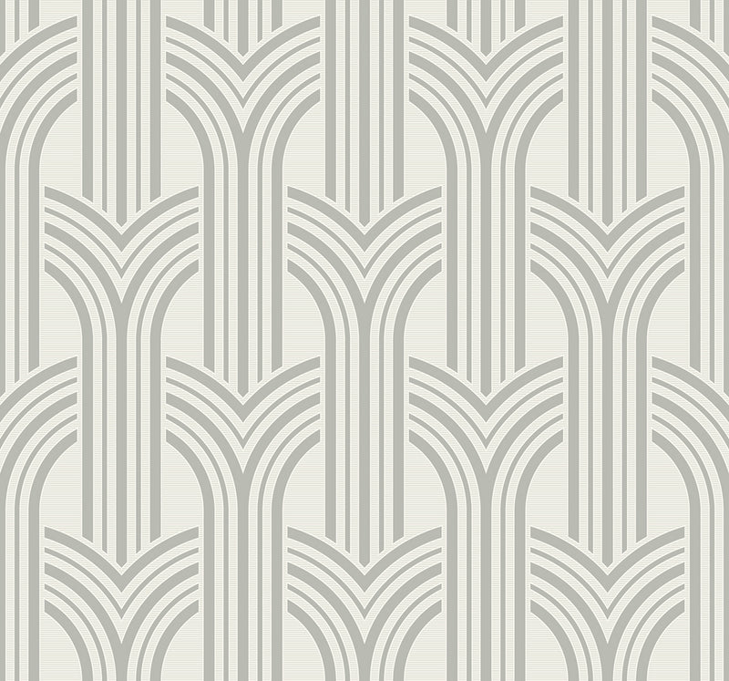 media image for Sample Broadway Arches Chrome Wallpaper from Deco 2 by Collins & Company 262