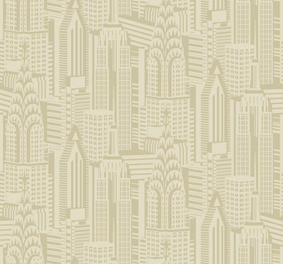 product image for Manhattan Skyline Aurum Wallpaper from Deco 2 by Collins & Company 60