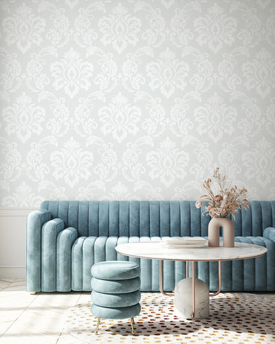 product image for Deco Damask Frosty Wallpaper from Deco 2 by Collins & Company 65
