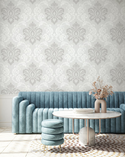 product image for Deco Damask Cool Mist Wallpaper from Deco 2 by Collins & Company 96