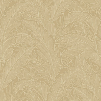 product image for Deco Banana Leaf Old Gold Wallpaper from Deco 2 by Collins & Company 30