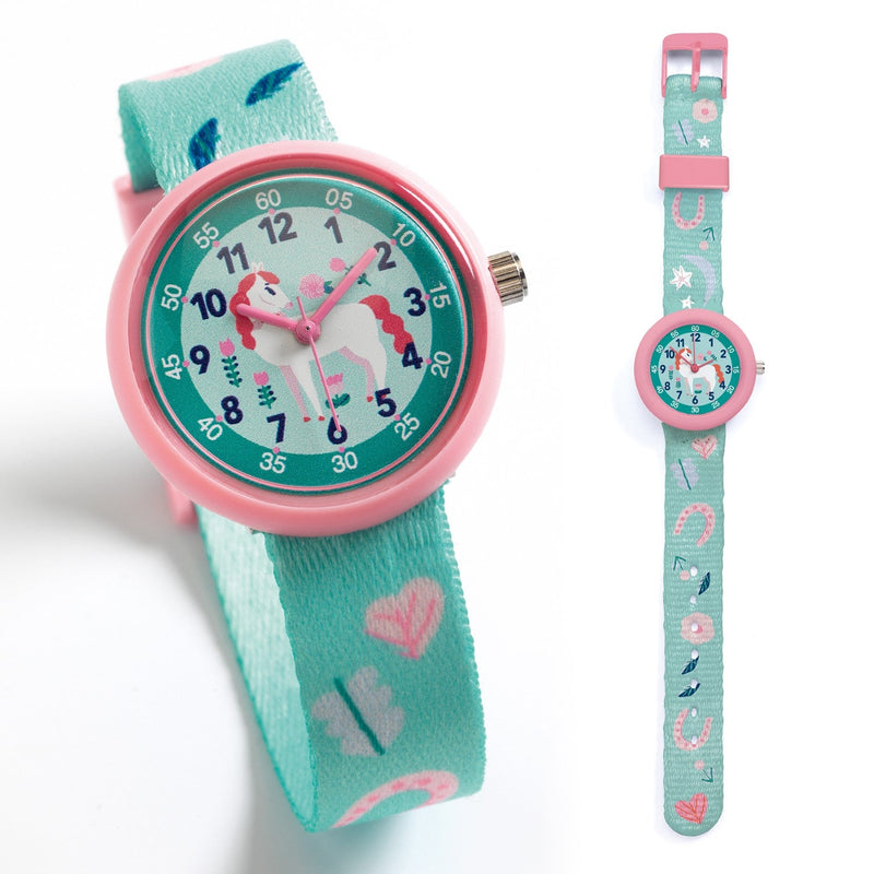 media image for horse ticlock childrens watch by djeco dd00420 1 283