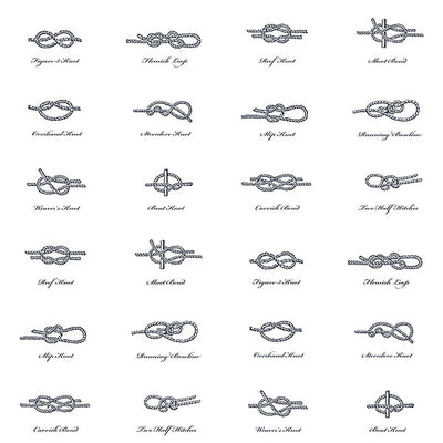 product image for Marius Off-White Sailors Knots Wallpaper from Design Department by Brewster 39