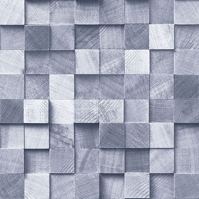 product image of sample tevye blue wood geometric wallpaper from design department by brewster 1 560