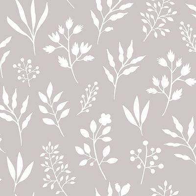 product image for Cynara Grey Scandinavian Floral Wallpaper from Design Department by Brewster 65