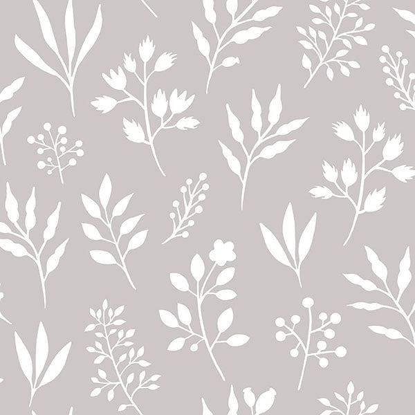 media image for Cynara Grey Scandinavian Floral Wallpaper from Design Department by Brewster 239