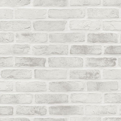 product image for Burnham Grey Brick Wall Wallpaper from Design Department by Brewster 71