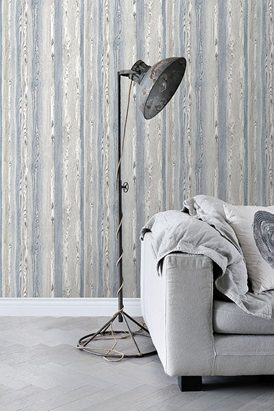 product image for Cady Blue Wood Panel Wallpaper from Design Department by Brewster 67