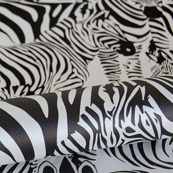 media image for Jemima Black Zebra Wallpaper from Design Department by Brewster 217