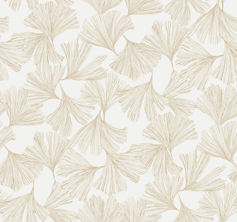media image for sample ginkgo toss wallpaper in gold from the dazzling dimensions vol 2 collection by antonina vella 1 244
