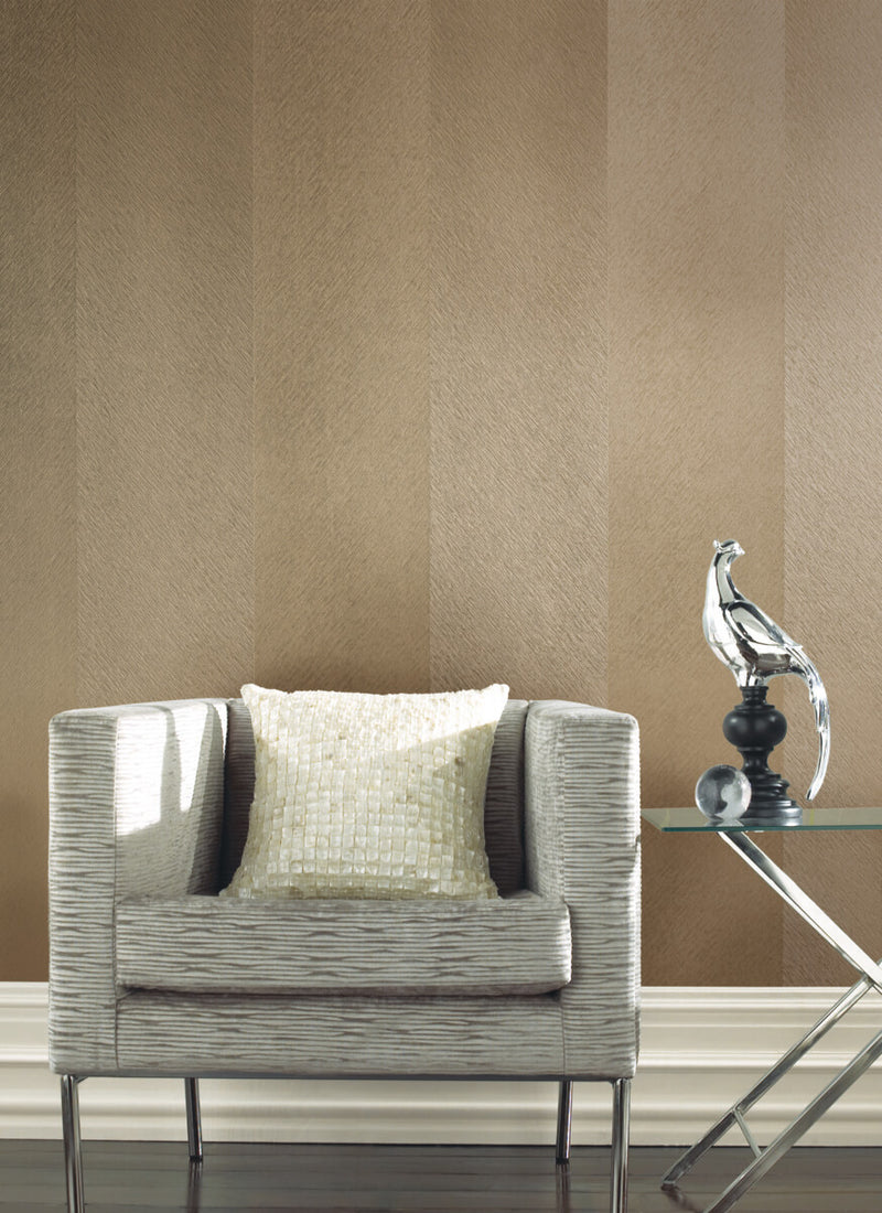 media image for Etched Chevron Wallpaper in Gold from the Dazzling Dimensions Vol. 2 Collection by Antonina Vella 240