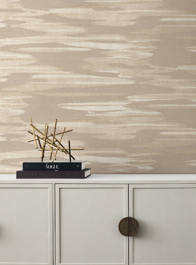 product image for Nimbus Wallpaper in Taupe from the Dazzling Dimensions Vol. 2 Collection by Antonina Vella 55